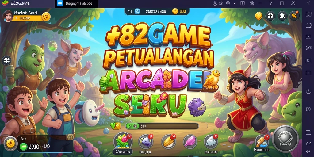 Tampilan seru gameplay Arcade 182GAME dengan aksi dan tantangan.