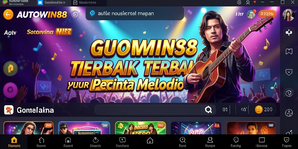 Tampilan gameplay AUTOWIN88 menampilkan tantangan musik yang mengasyikkan.