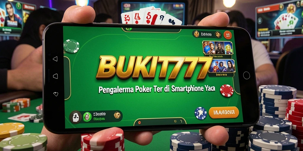 Tampilan gameplay Poker yang penuh aksi di BUKIT777.
