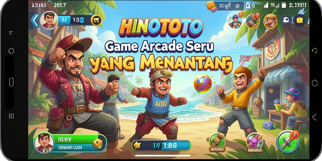 Screenshot dari HINOTOTO menampilkan gameplay yang dinamis dan penuh aksi.