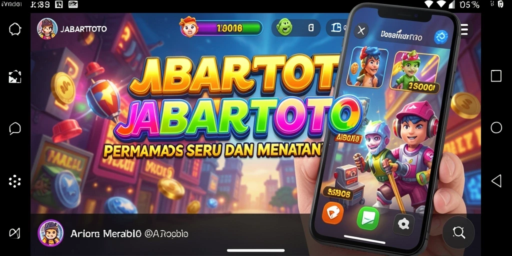 Tampilan gameplay seru JABARTOTO saat berlomba mencapai skor tertinggi.