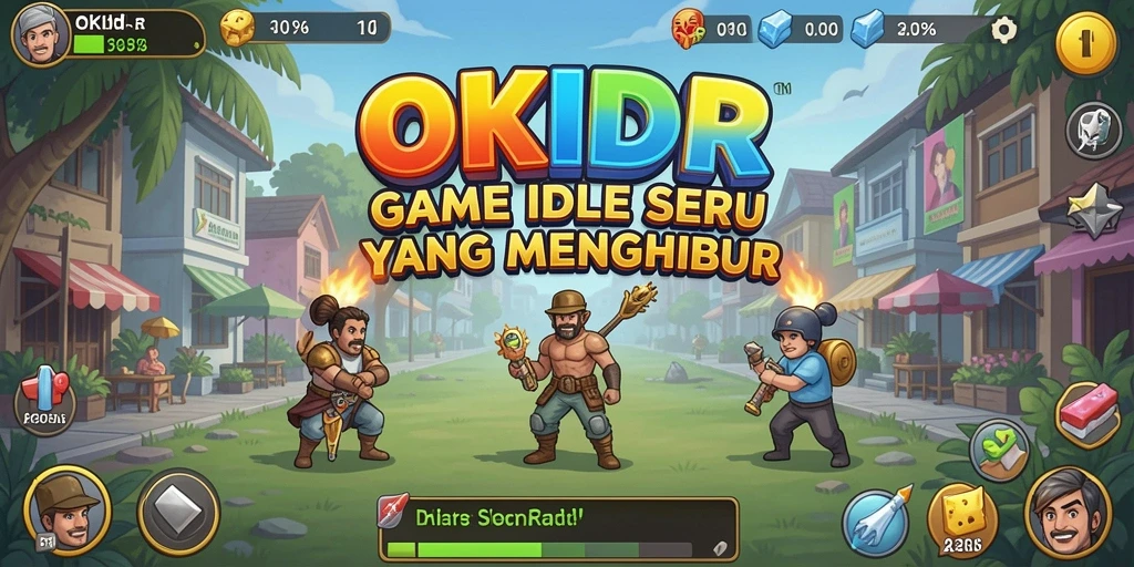 Screenshot OKIDR menampilkan gameplay menarik dengan elemen Idle yang seru.